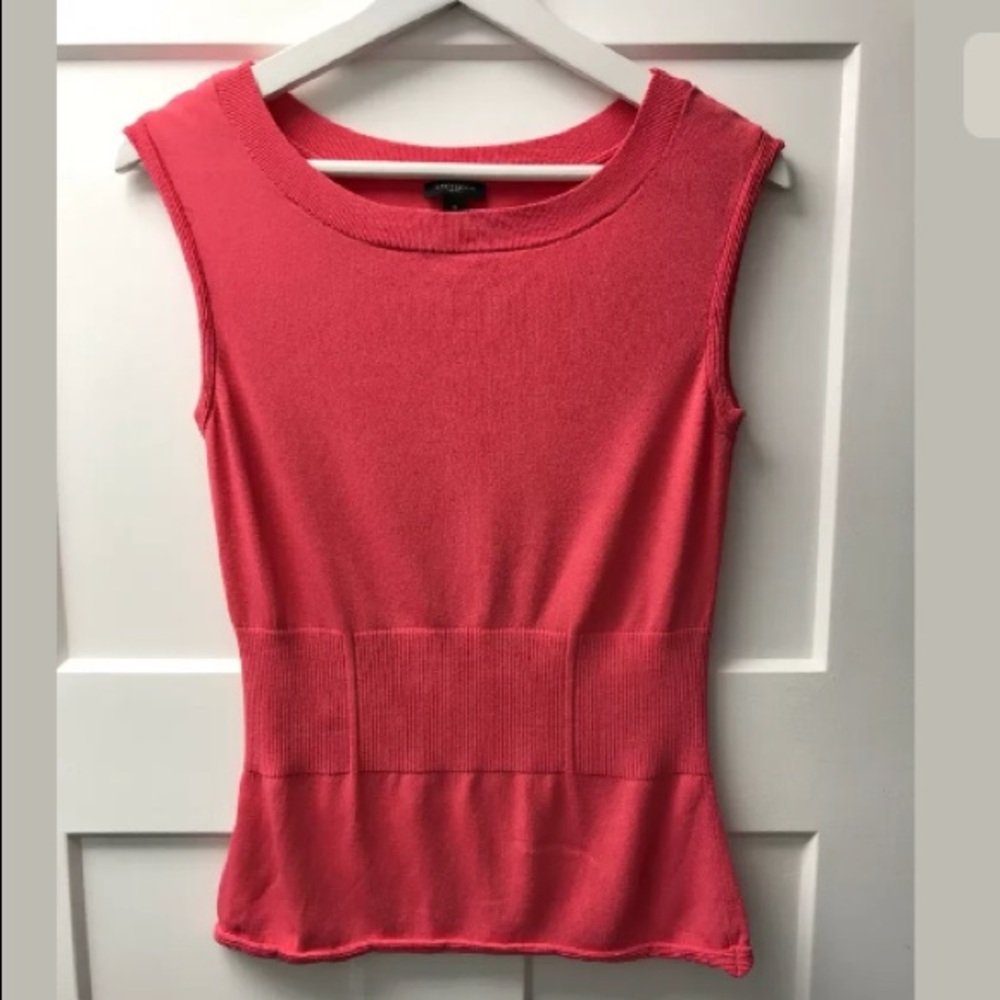 Ann Taylor Women’s Sleeveless Stretch Top Pink Sm